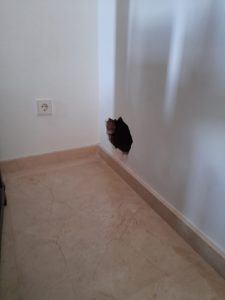 Tapado cala de pared
