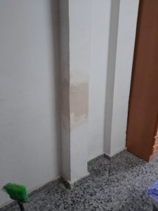 Tapado cala pared